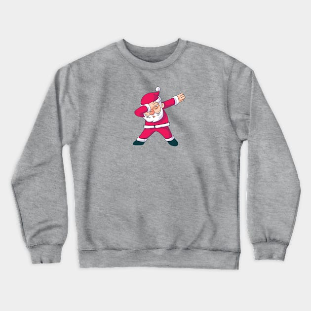 Dabbing Santa Claus Crewneck Sweatshirt by SLAG_Creative